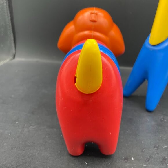 Vintage Tupperware Tupper Toys Zoo it Yourself Animals Giraffe Elephant 10 Piece - Picture 5 of 14